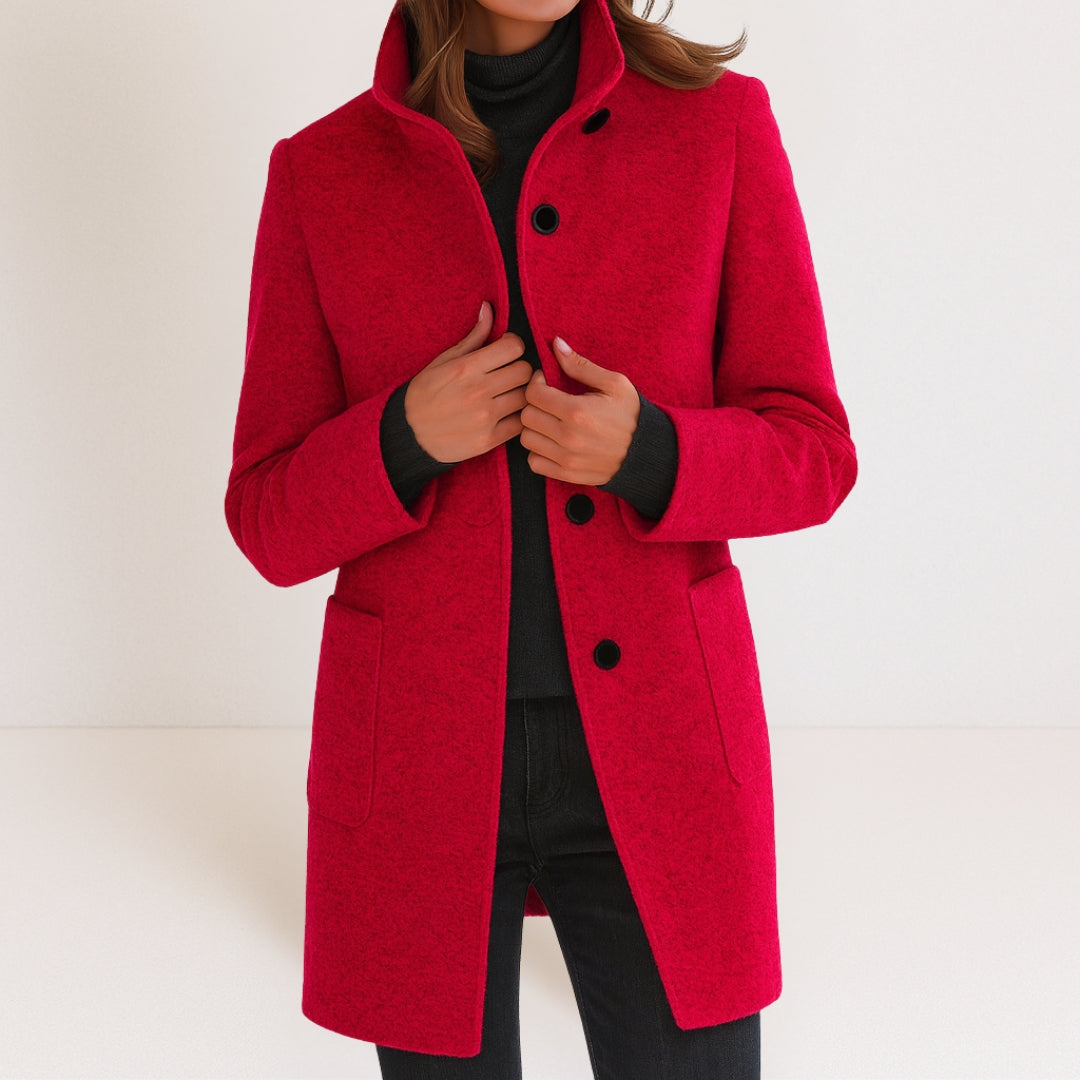 ROUSSEAU BORDEAUX | MANTEAU D’HIVER ÉLÉGANT POUR FEMMES