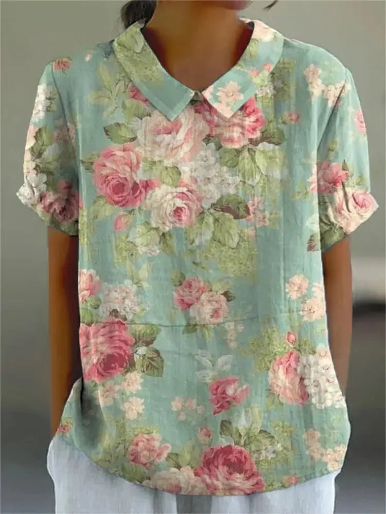 ROUSSEAU BORDEAUX | CHEMISE FLORALE PRINTEMPS POUR FEMMES