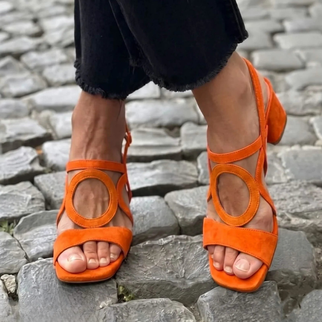 ROUSSEAU BORDEAUX | SANDALES À POINTE CARREE POUR FEMMES