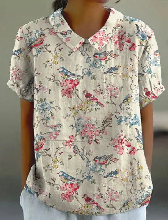 ROUSSEAU BORDEAUX | CHEMISE FLORALE PRINTEMPS POUR FEMMES