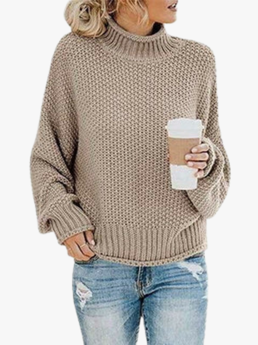 ROUSSEAU BORDEAUX | PULL À COL ROULE POUR FEMME