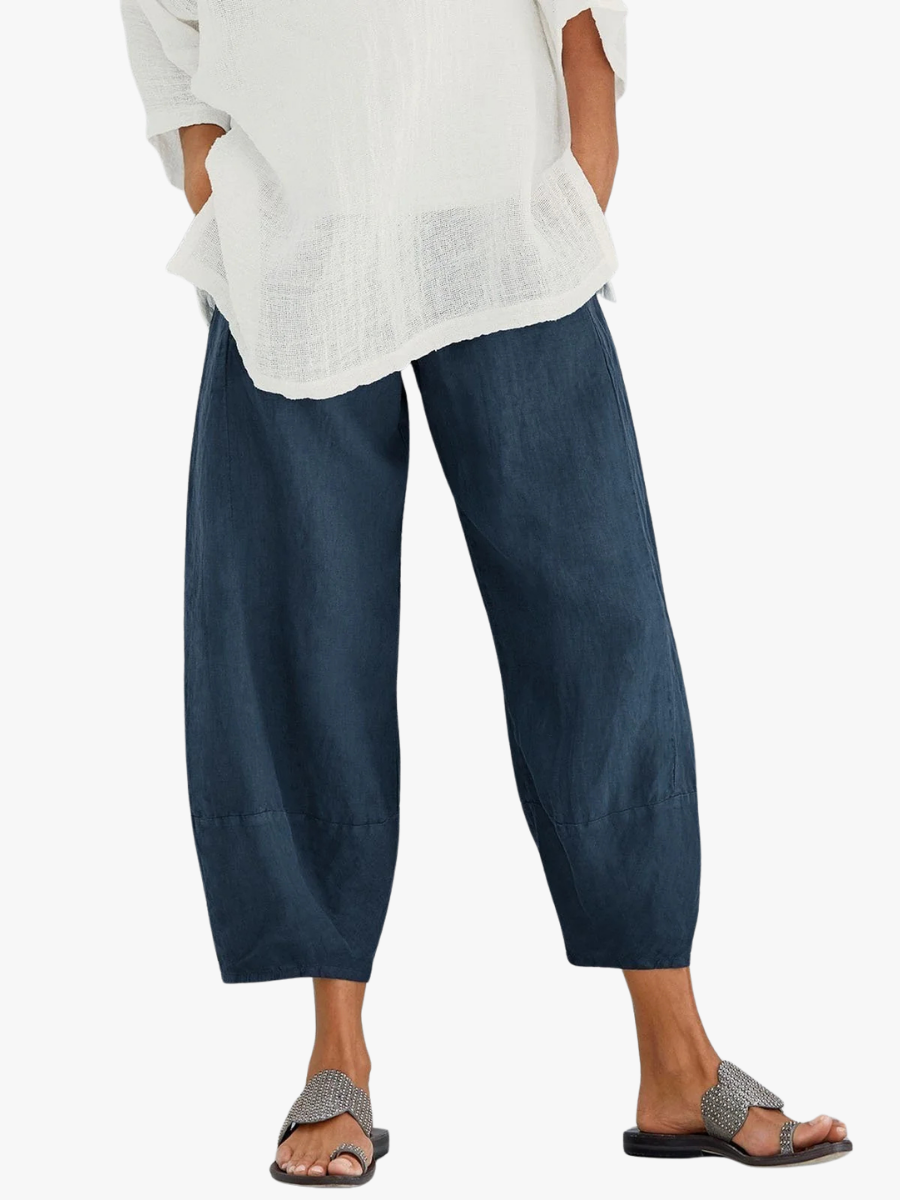 ROUSSEAU BORDEAUX | PANTALONS CROP EN COTON POUR FEMMES
