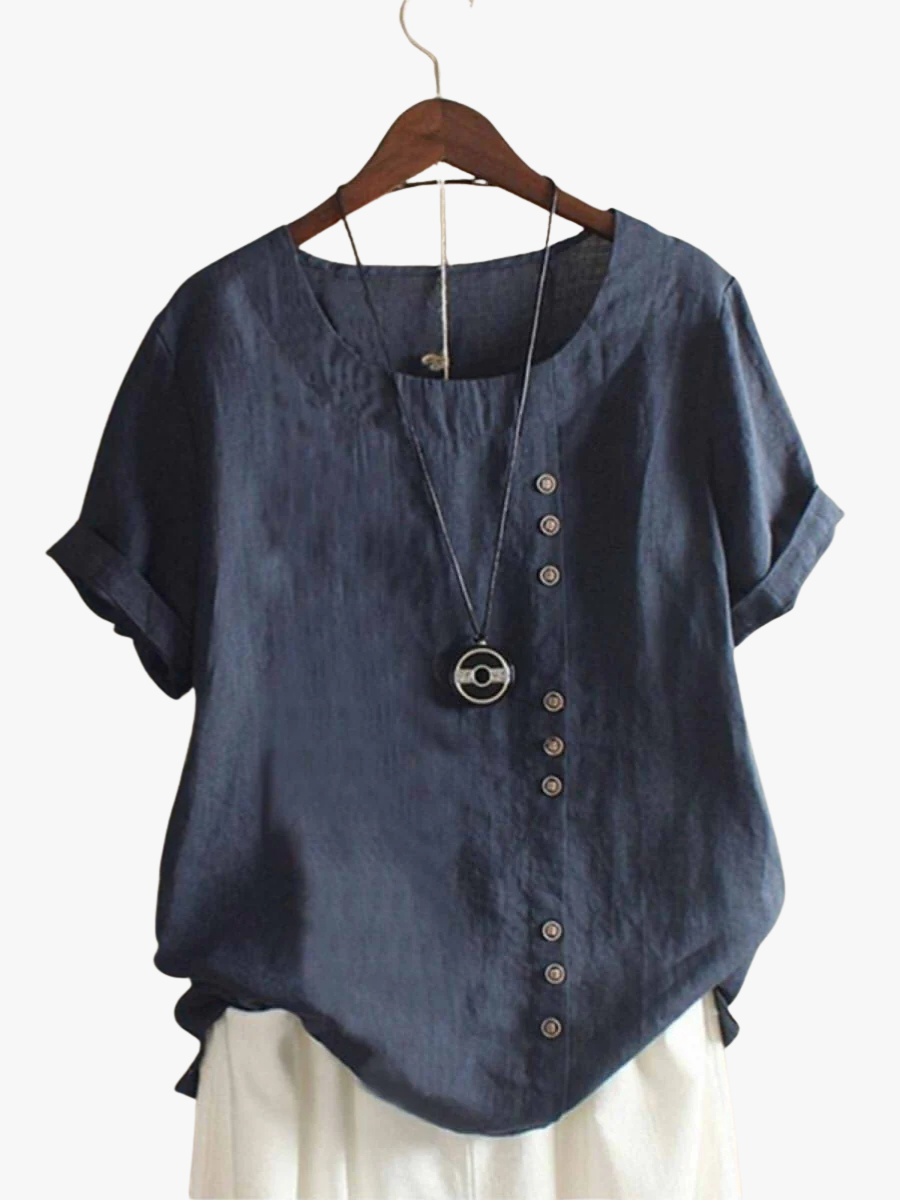 ROUSSEAU BORDEAUX | BLOUSE EN COTON À BOUTONS POUR FEMMES