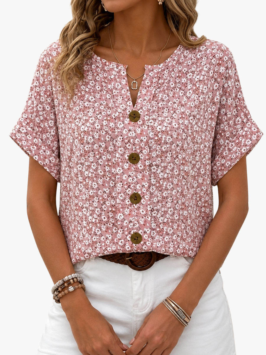 ROUSSEAU BORDEAUX | BLOUSE FLORALE CHIC POUR FEMME