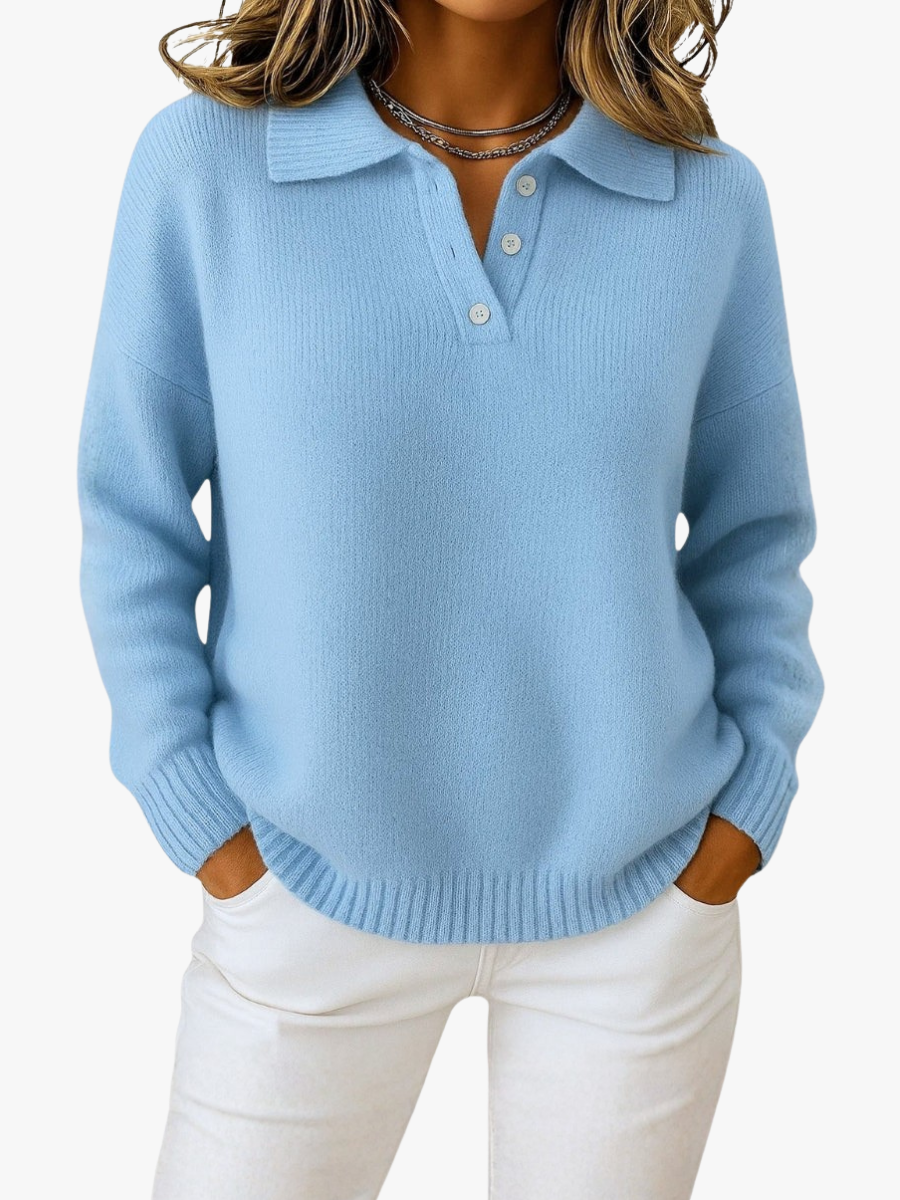 ROUSSEAU BORDEAUX | PULL EN MAILLE À COL POUR FEMME