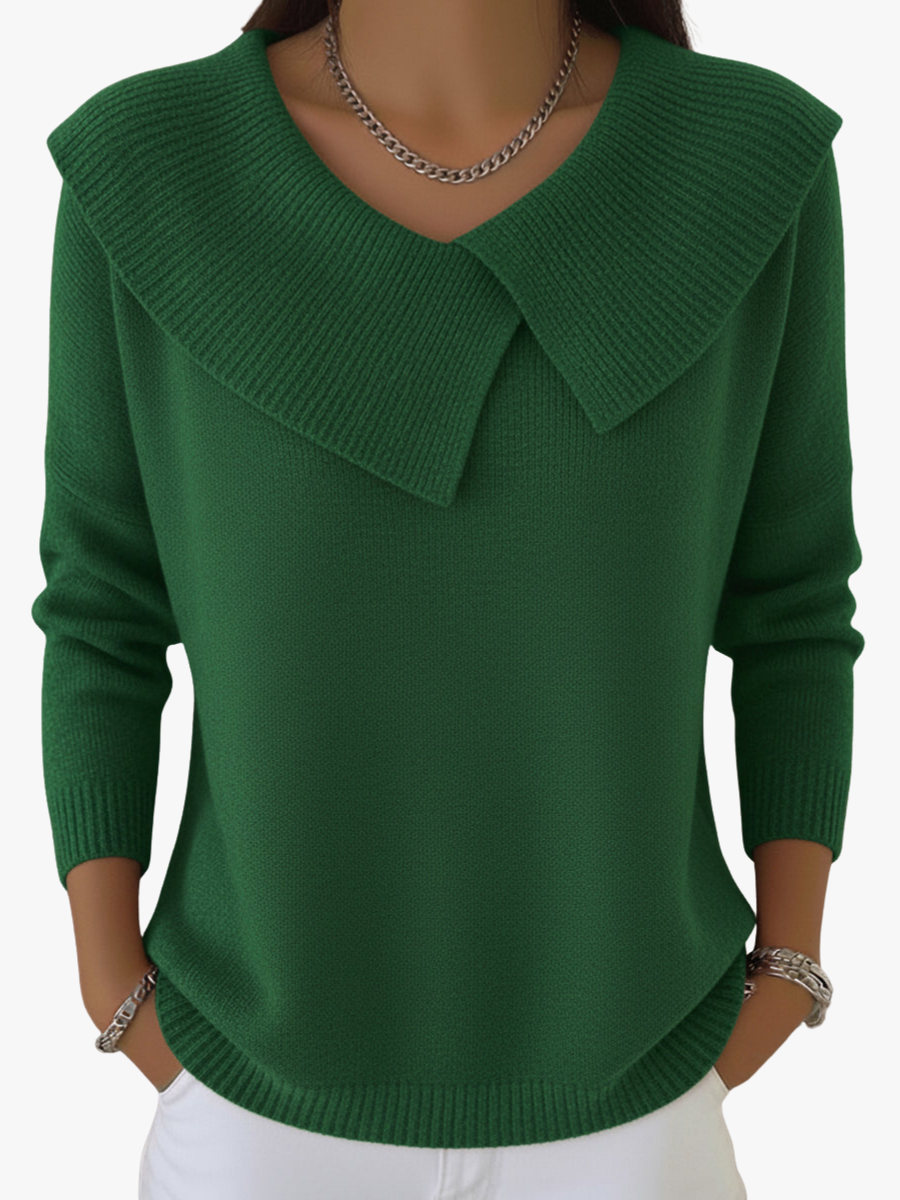 ROUSSEAU BORDEAUX | PULL COL CLASSIQUE POUR FEMME