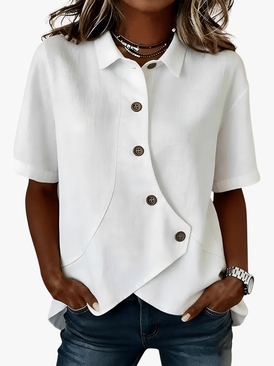 ROUSSEAU BORDEAUX| CHEMISE EN MELANGE DE LIN POUR FEMMES