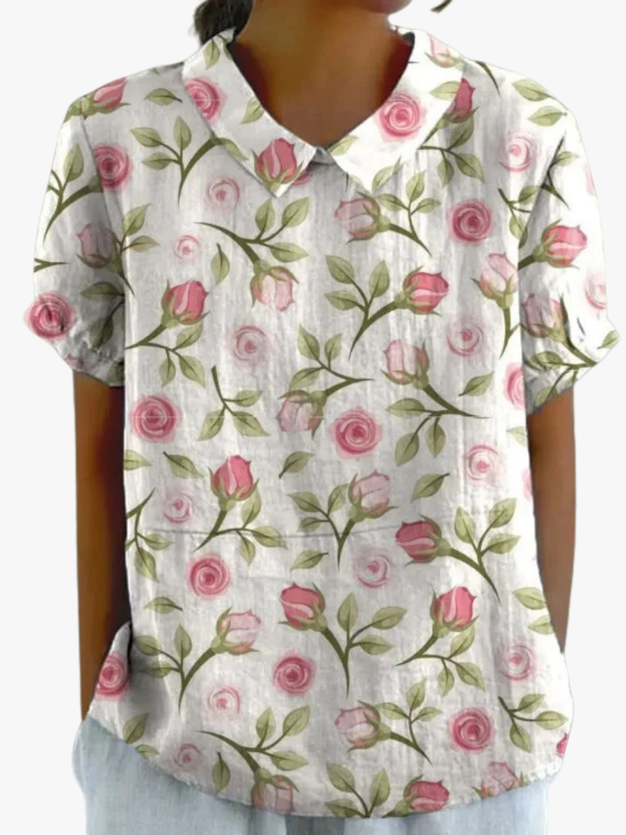 ROUSSEAU BORDEAUX | CHEMISE FLORALE PRINTEMPS POUR FEMMES