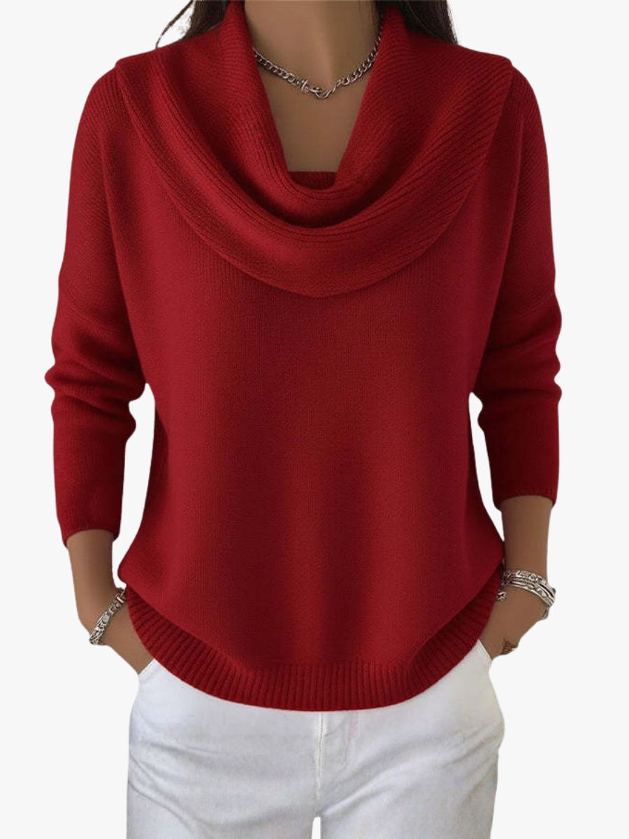 ROUSSEAU BORDEAUX | PULL À COL GRACIEUX POUR FEMMES