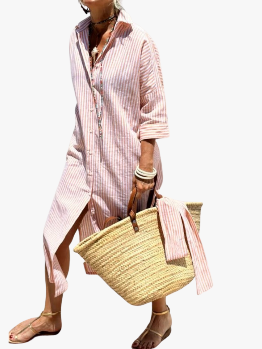 ROUSSEAU BORDEAUX | ROBE MIDI POLO POUR FEMMES