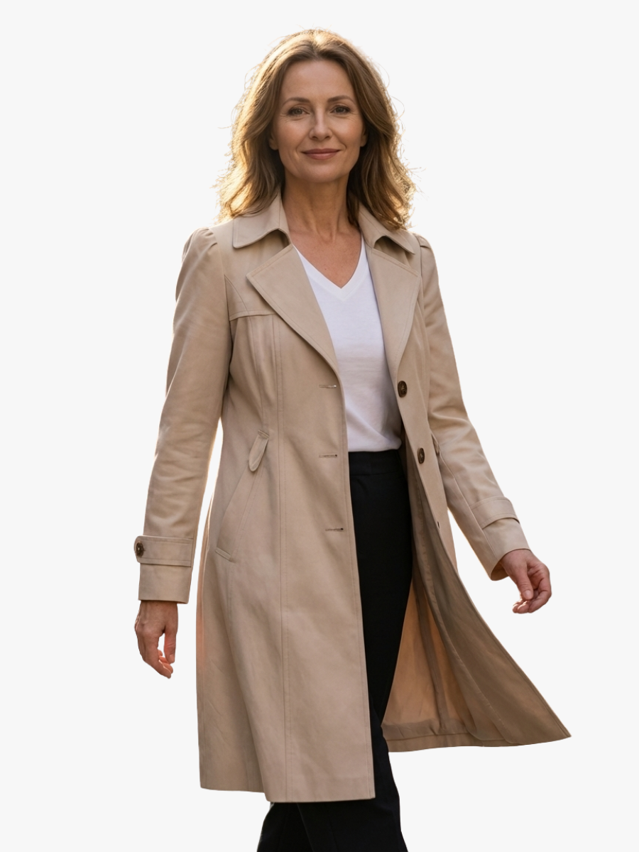 ROUSSEAU BORDEAUX | MANTEAU LONG ÉLÉGANT POUR FEMMES
