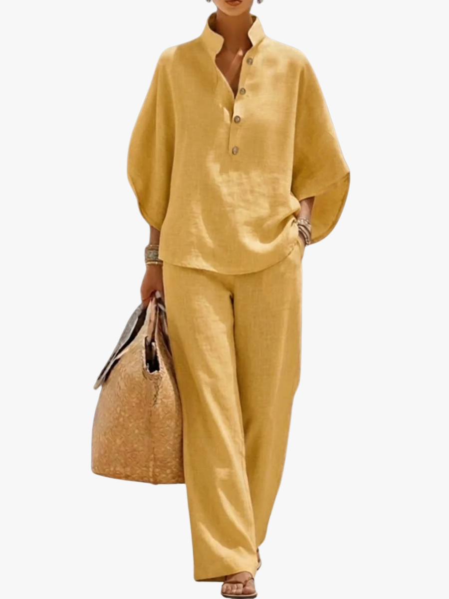 ROUSSEAU BORDEAUX | ENSEMBLE EN LIN POUR FEMMES