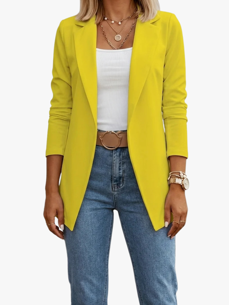 ROUSSEAU BORDEAUX | BLAZER DRAPÉ ÉLÉGANT POUR FEMMES