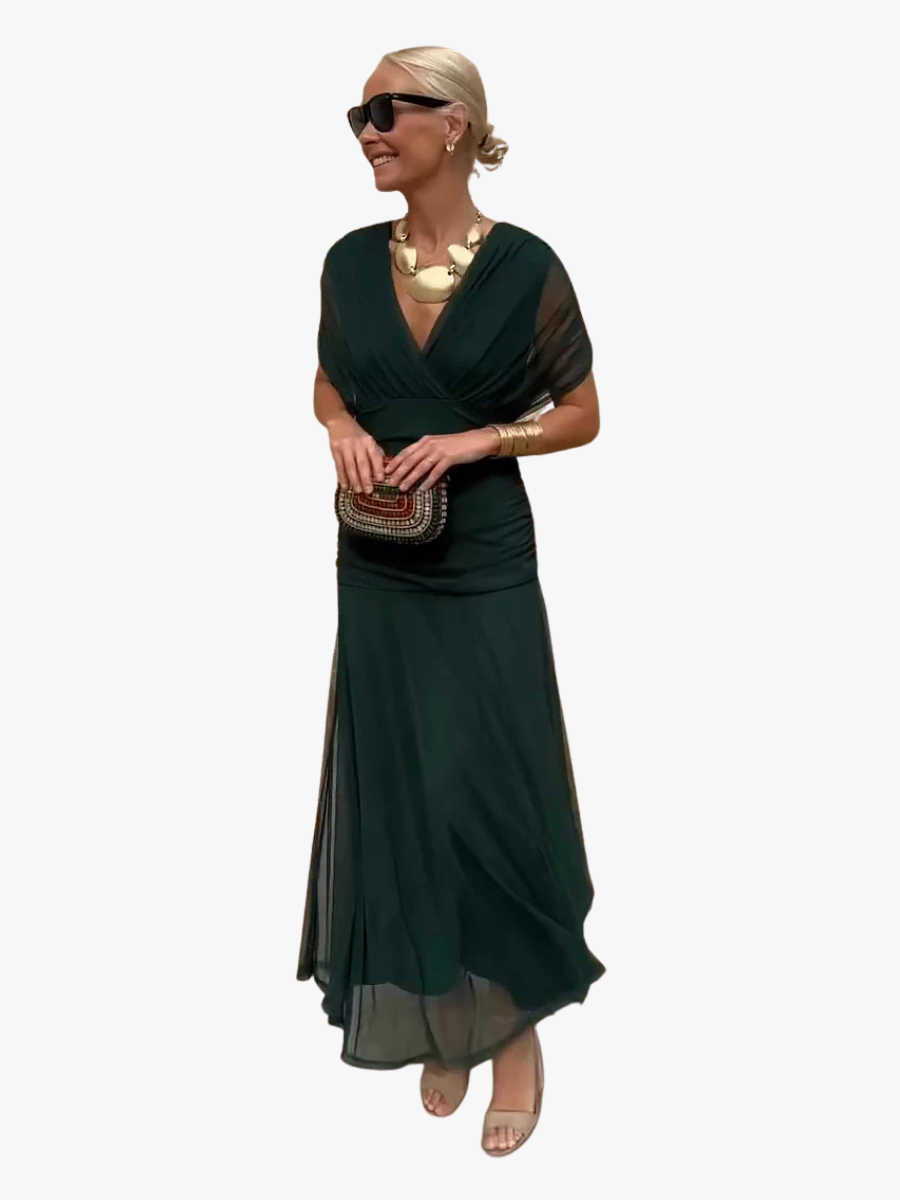 ROUSSEAU BORDEAUX | ROBE MAXI FLUIDE POUR FEMME