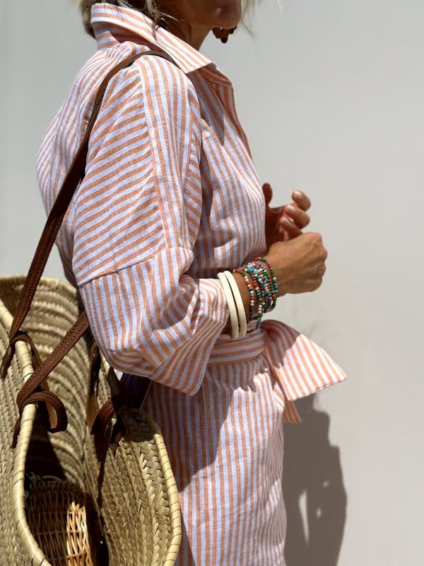 ROUSSEAU BORDEAUX | ROBE MIDI POLO POUR FEMMES