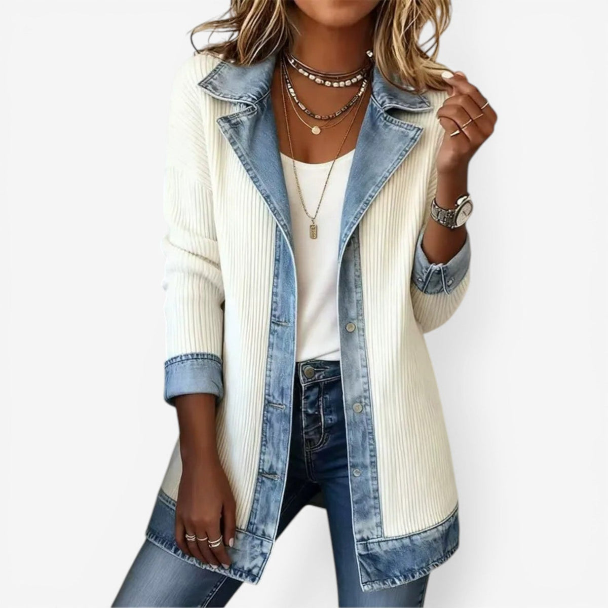 ROUSSEAU BORDEAUX | VESTE EN DENIM POUR FEMMES