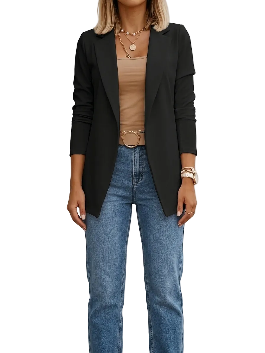 ROUSSEAU BORDEAUX | BLAZER DRAPÉ ÉLÉGANT POUR FEMMES