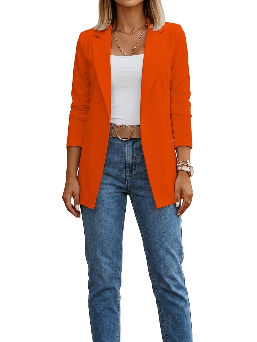 ROUSSEAU BORDEAUX | BLAZER DRAPÉ ÉLÉGANT POUR FEMMES
