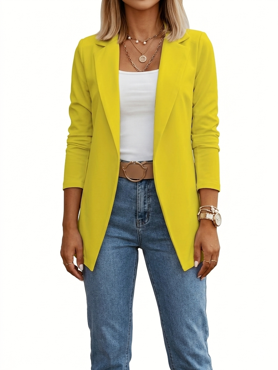 ROUSSEAU BORDEAUX | BLAZER DRAPÉ ÉLÉGANT POUR FEMMES