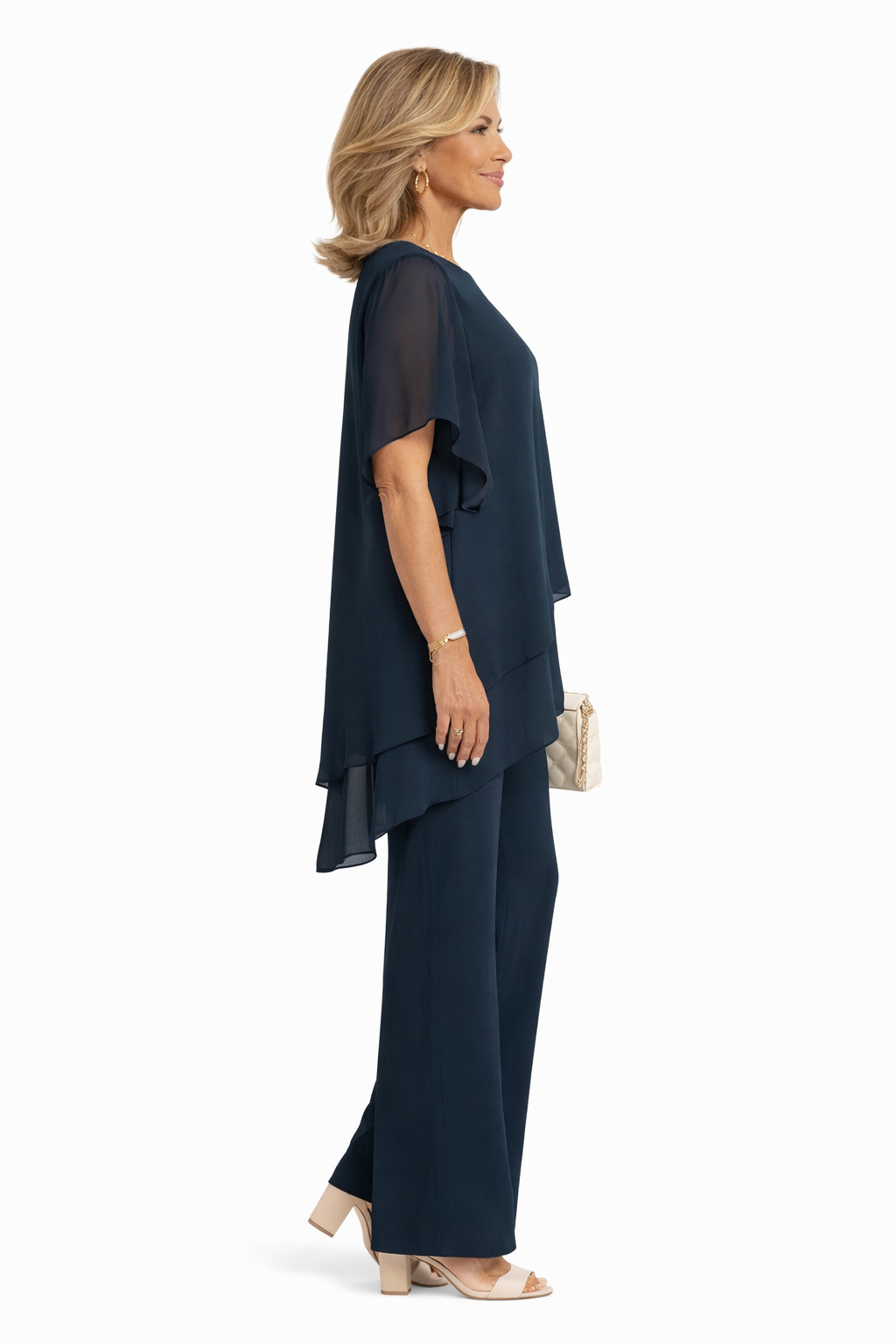 ROUSSEAU BORDEAUX | ENSEMBLE ÉLÉGANT FLUIDE POUR FEMME