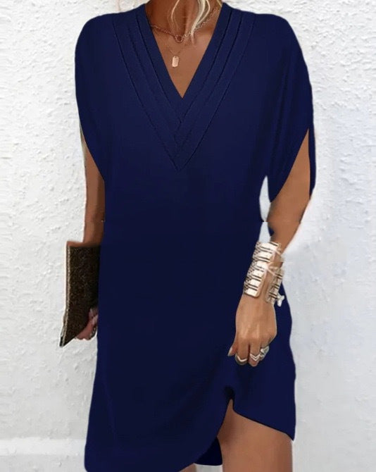 ROUSSEAU BORDEAUX | ROBE ENVELOPPE À COL EN V POUR FEMMES