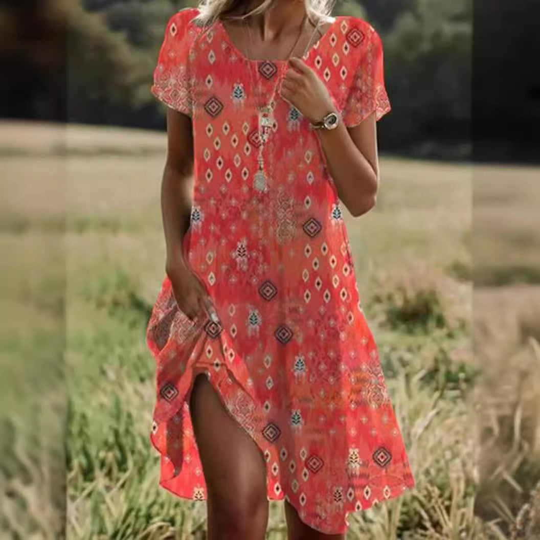 ROUSSEAU BORDEAUX | ROBE MIDI D'ÉTÉ POUR FEMMES
