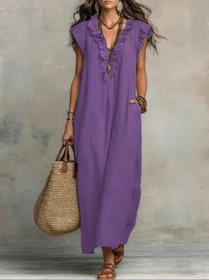 ROUSSEAU BORDEAUX | ROBE BOHÉMIENNE CHIC ET FLUIDE POUR FEMMES