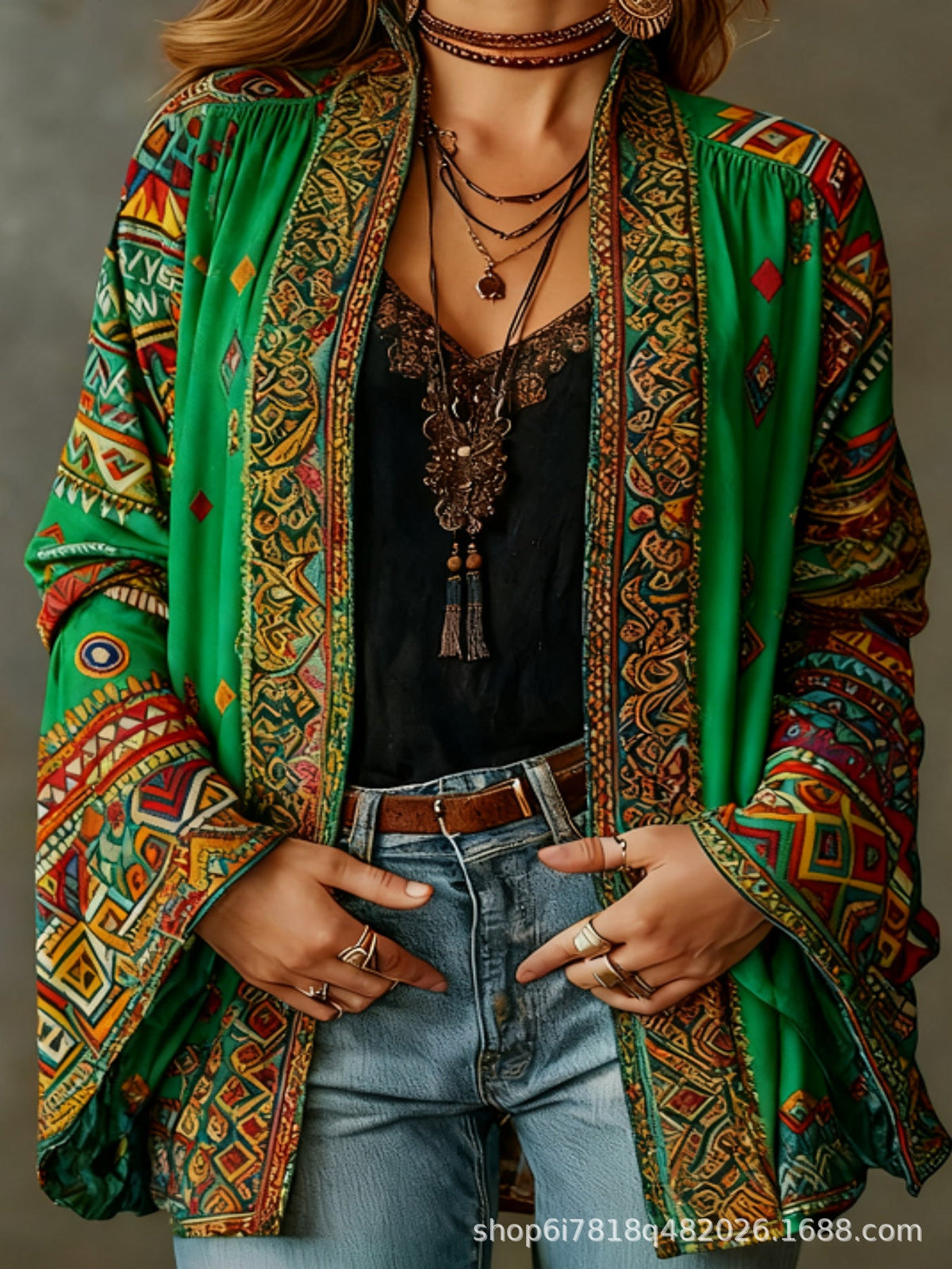 ROUSSEAU BORDEAUX | VESTE BOHO EN VELOURS POUR FEMMES