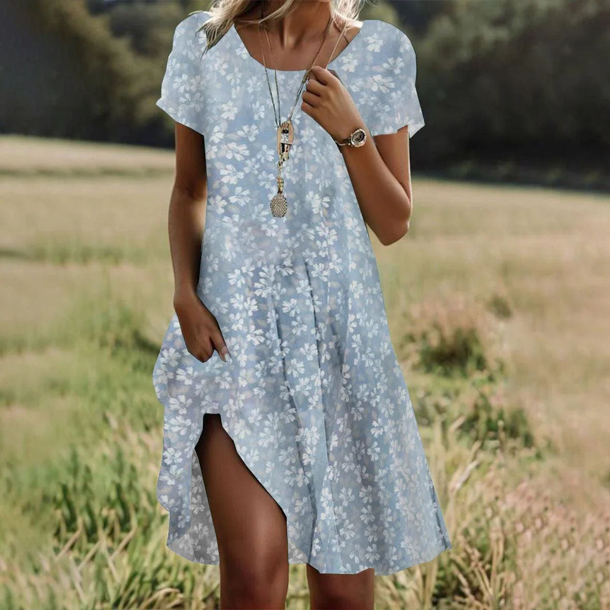 ROUSSEAU BORDEAUX | ROBE MIDI D'ÉTÉ POUR FEMMES