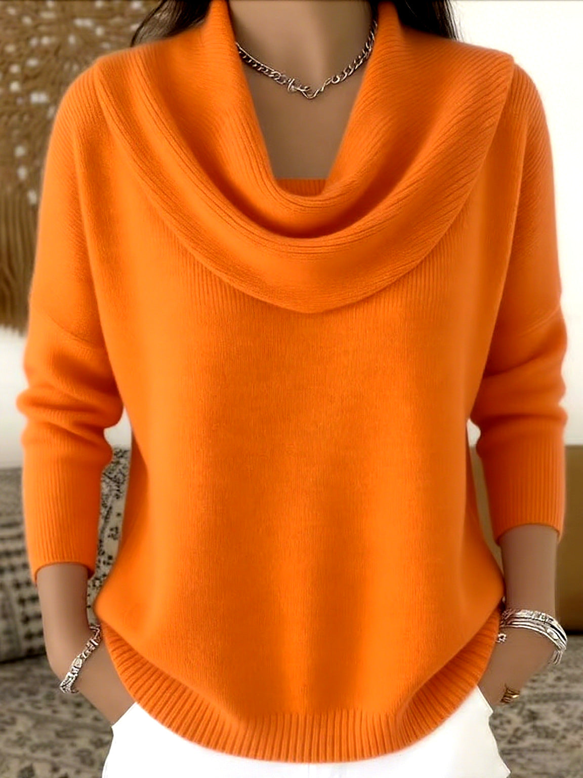 ROUSSEAU BORDEAUX | PULL À COL GRACIEUX POUR FEMMES