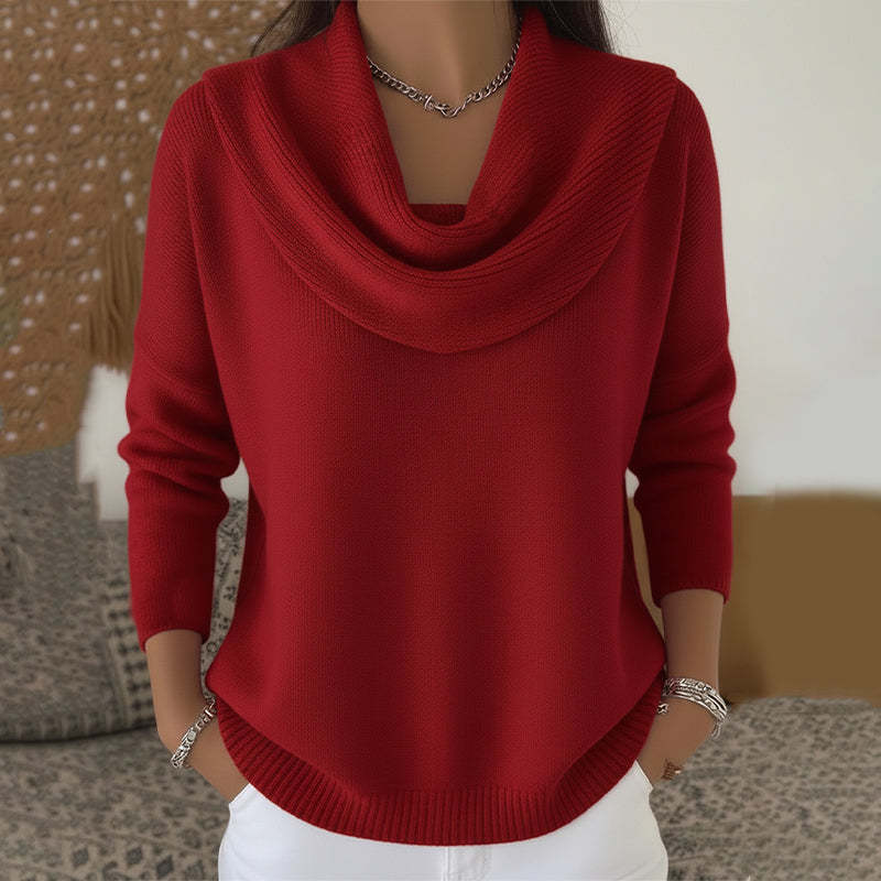 ROUSSEAU BORDEAUX | PULL À COL GRACIEUX POUR FEMMES