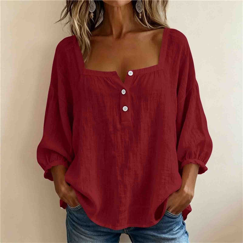 ROUSSEAU BORDEAUX | BLOUSE EN LIN POUR FEMME