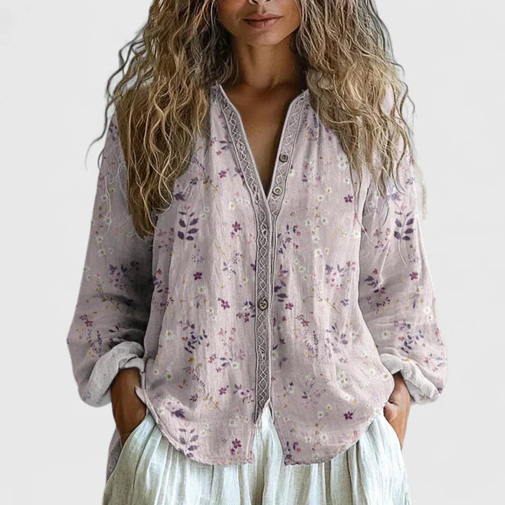 ROUSSEAU BORDEAUX | BLOUSE IMPRIMÉE POUR FEMME
