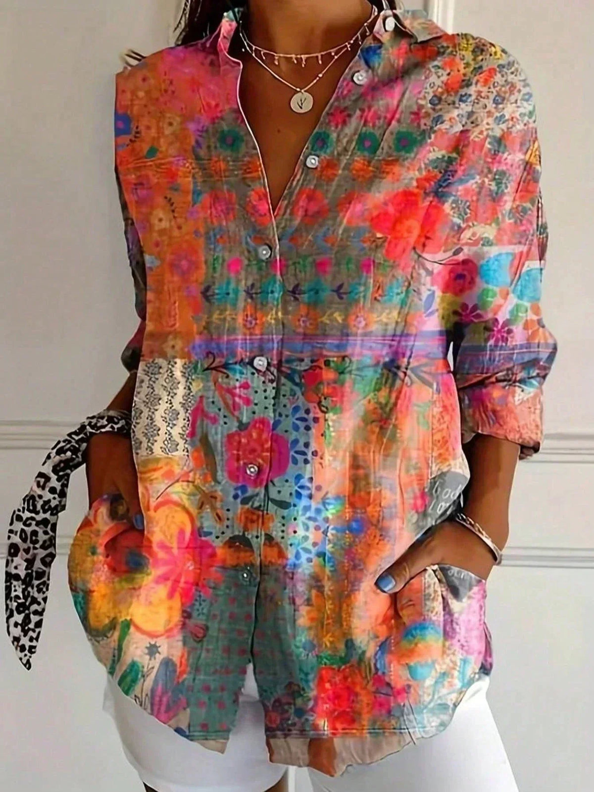 ROUSSEAU BORDEAUX | BLOUSE IMPRIMÉE POUR FEMMES
