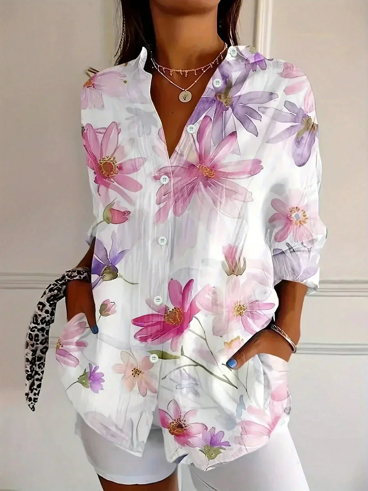 ROUSSEAU BORDEAUX | BLOUSE IMPRIMÉE POUR FEMMES