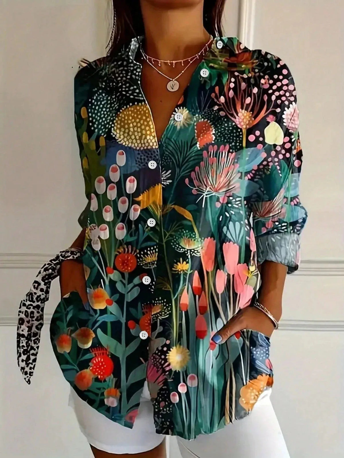 ROUSSEAU BORDEAUX | BLOUSE IMPRIMÉE POUR FEMMES