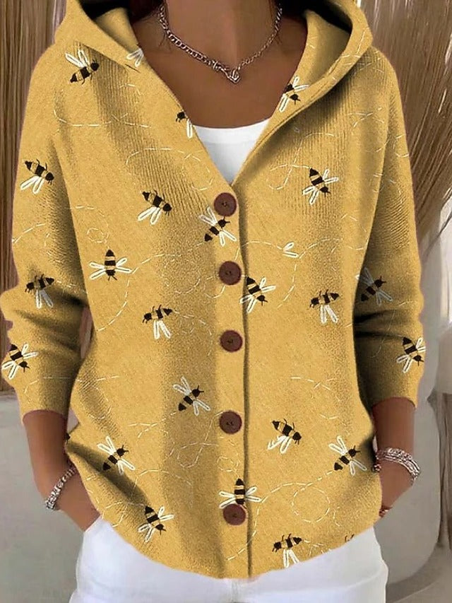 ROUSSEAU BORDEAUX | GILET À CAPUCHE PATCHWORK POUR FEMMES