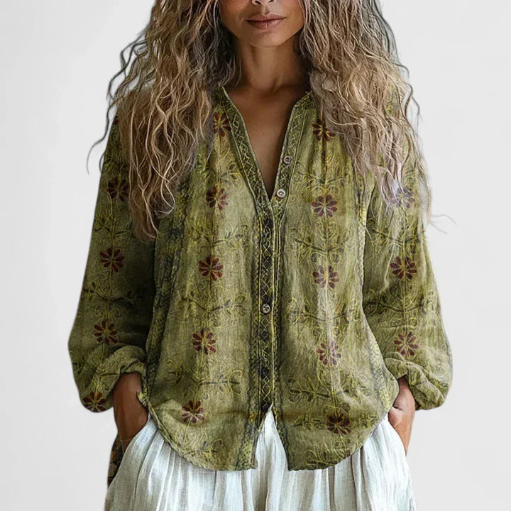 ROUSSEAU BORDEAUX | BLOUSE IMPRIMÉE POUR FEMME