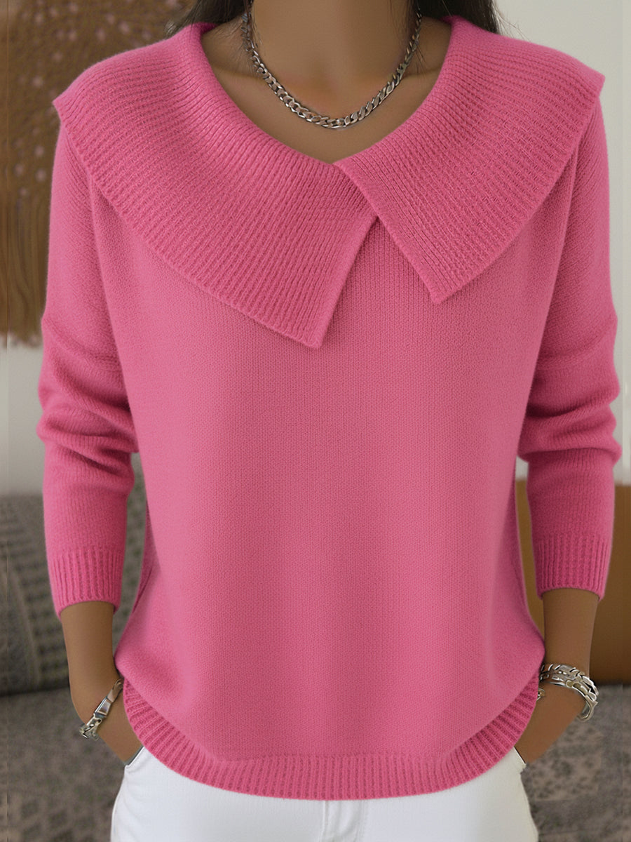 ROUSSEAU BORDEAUX | PULL COL CLASSIQUE POUR FEMME