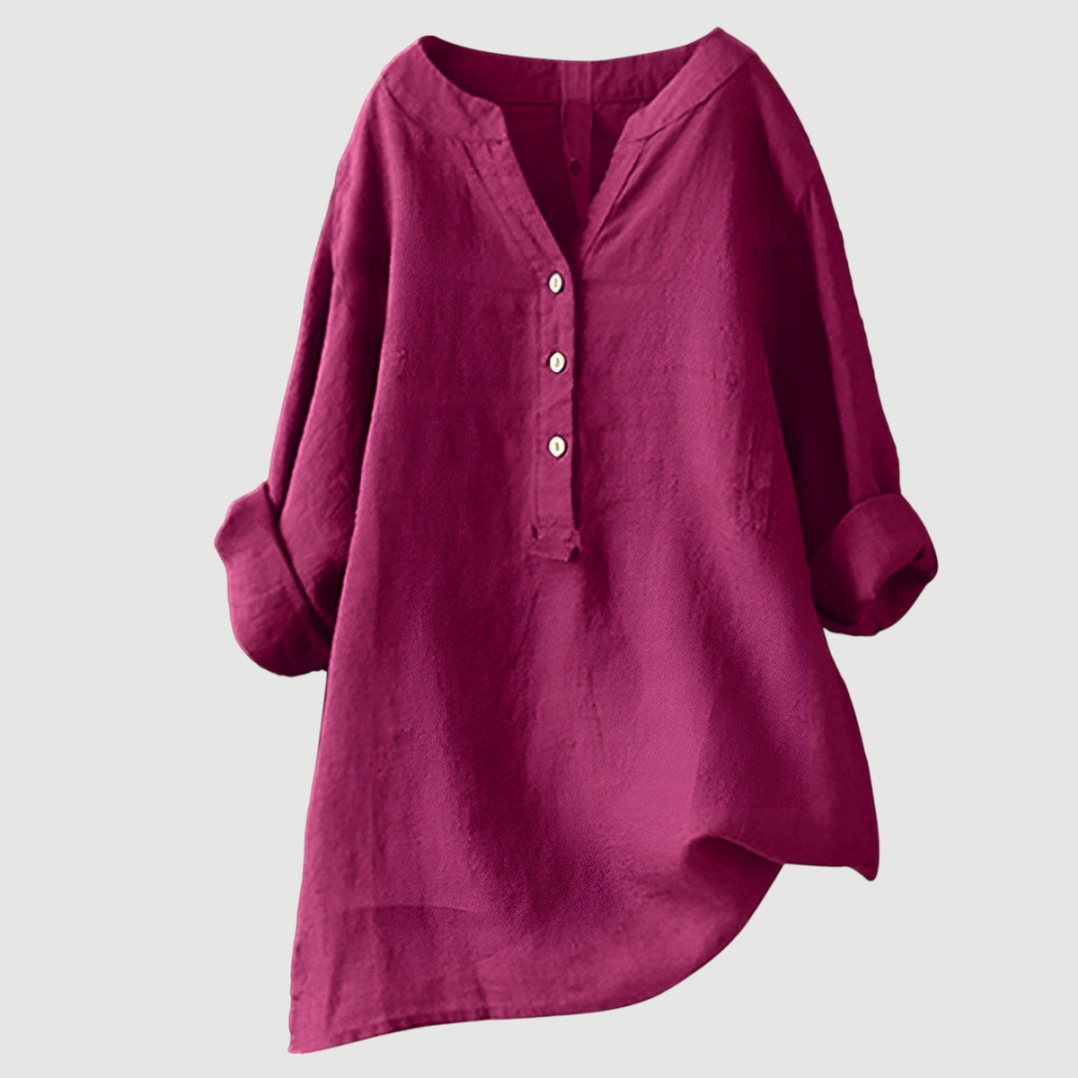 ROUSSEAU BORDEAUX | BLOUSE EN MÉLANGE DE LIN POUR FEMMES