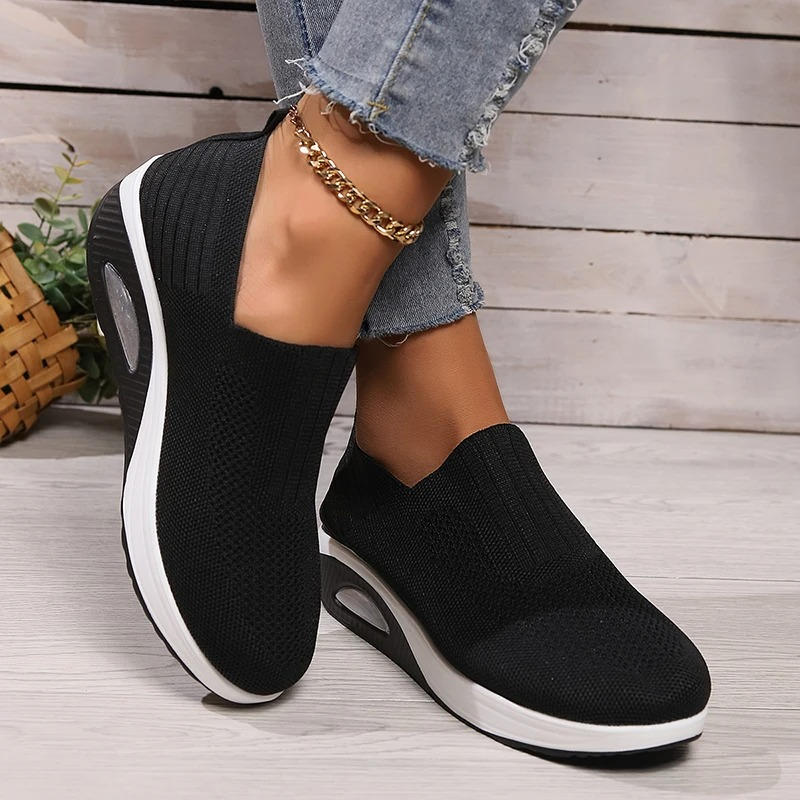 ROUSSEAU BORDEAUX| BASKETS MESH À ENFILER POUR FEMMES