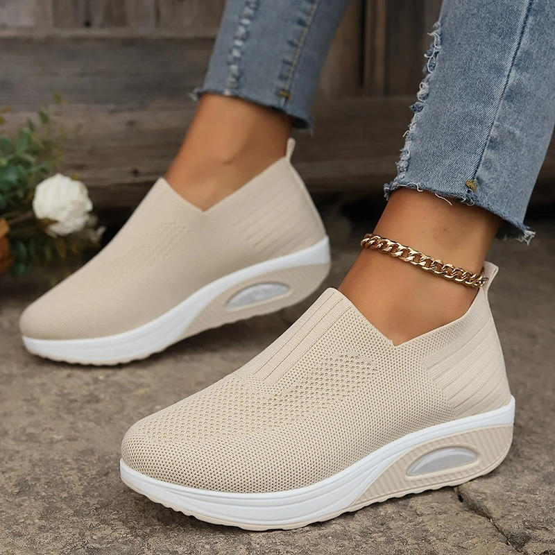 ROUSSEAU BORDEAUX| BASKETS MESH À ENFILER POUR FEMMES