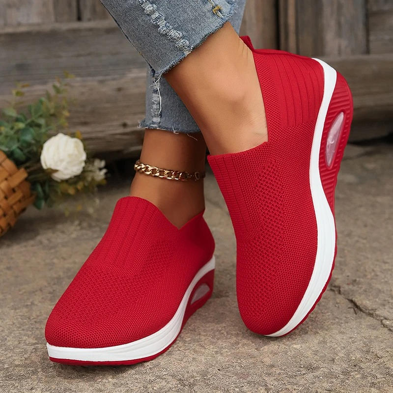 ROUSSEAU BORDEAUX| BASKETS MESH À ENFILER POUR FEMMES