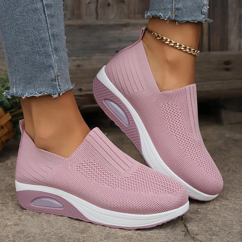 ROUSSEAU BORDEAUX| BASKETS MESH À ENFILER POUR FEMMES