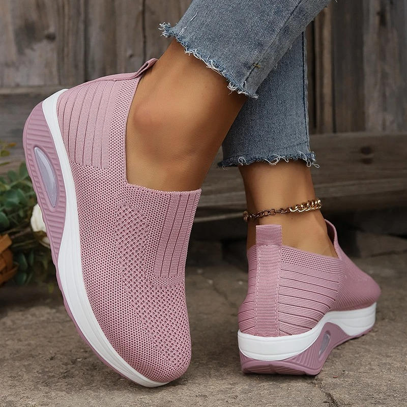 ROUSSEAU BORDEAUX| BASKETS MESH À ENFILER POUR FEMMES