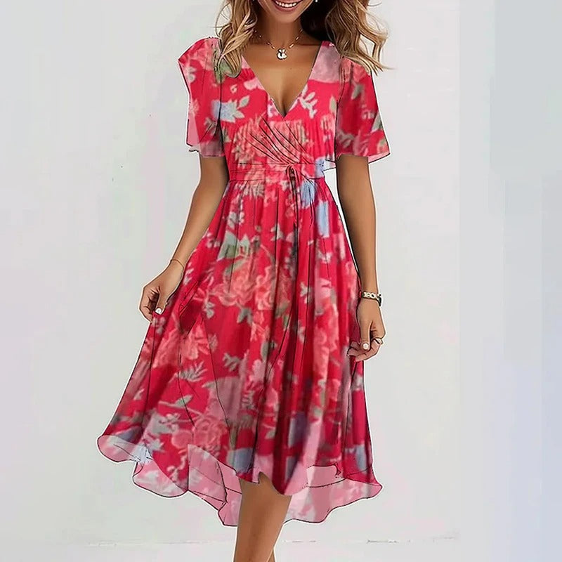 ROUSSEAU BORDEAUX | ROBE ÉLÉGANTE RAYONNANTE POUR FEMMES