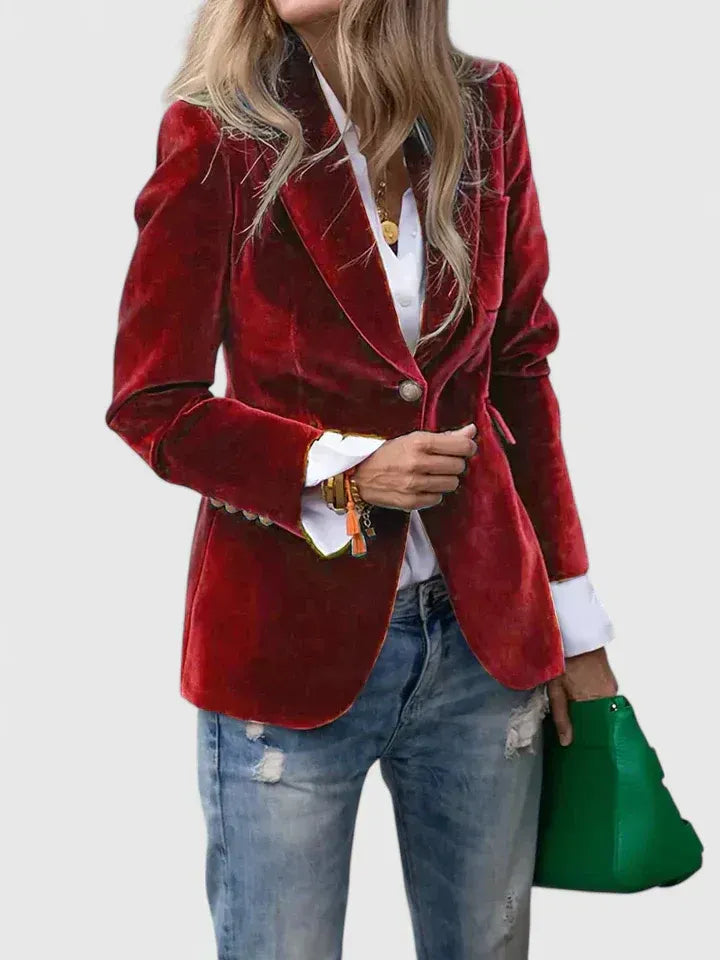 ROUSSEAU BORDEAUX | BLAZER ÉLÉGANT POUR FEMME