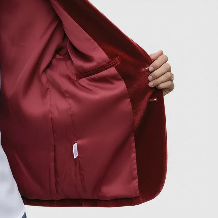 ROUSSEAU BORDEAUX | BLAZER ÉLÉGANT POUR FEMME