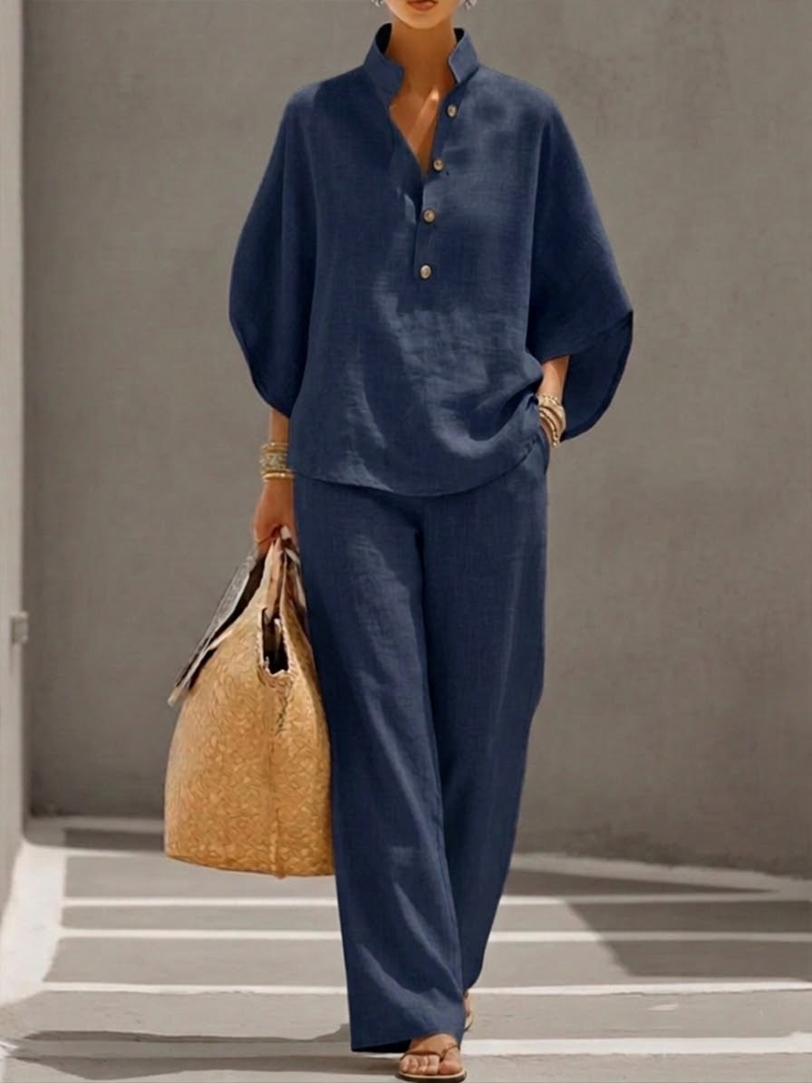 ROUSSEAU BORDEAUX | ENSEMBLE EN LIN POUR FEMMES