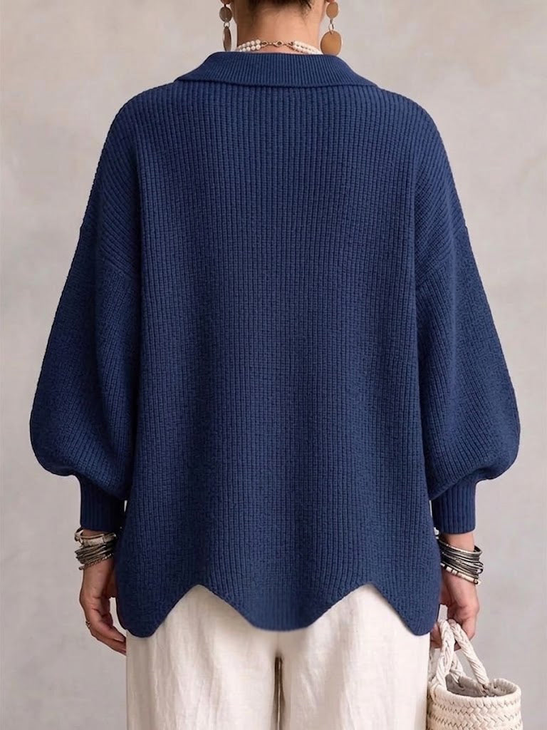 ROUSSEAU BORDEAUX | CARDIGAN OVERSIZE À GROS BOUTONS DORÉS POUR FEMMES
